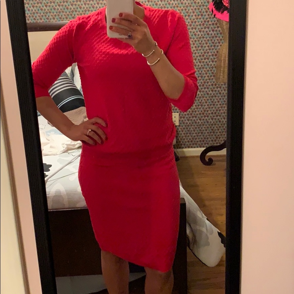 Wendy Williams Red two piece skirt/sweater set